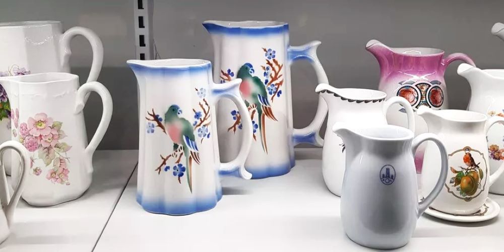 Arabia parrot milk jugs